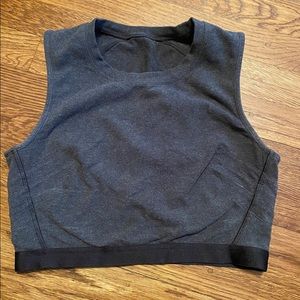 Lululemon Cropped Gray Tank
